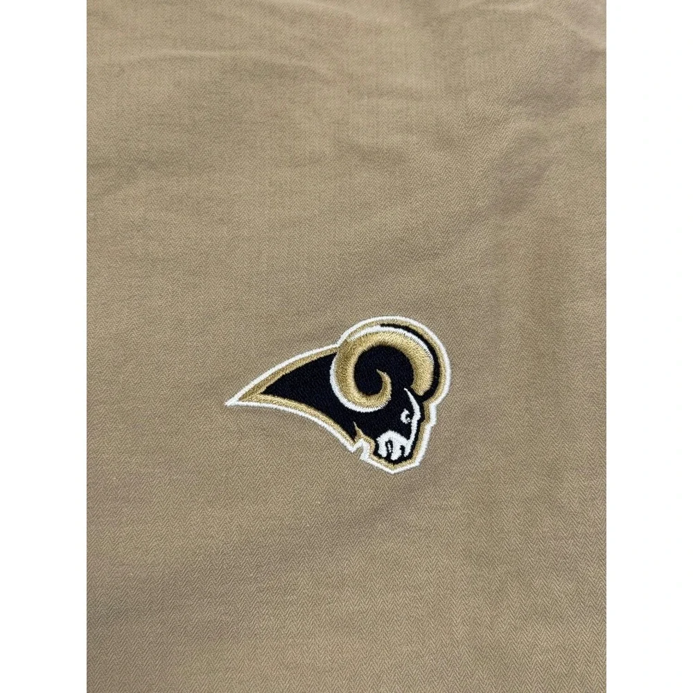 Vtg NFL Onfield Reebok Rams Shorts Mens 3XL Khaki Tan Sideline Coaching Cargo